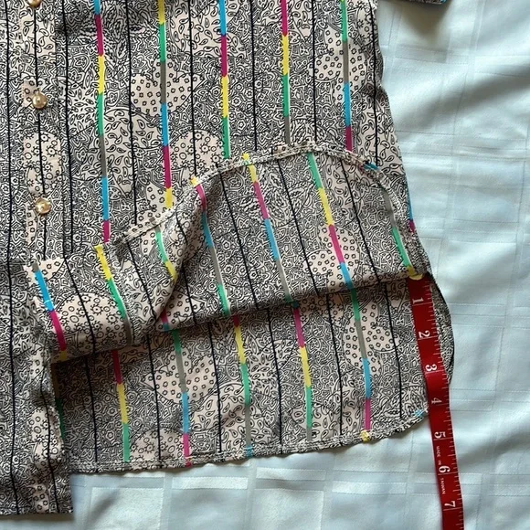 Revedor Button Up Pink Striped Blouse - Picture 8 of 12